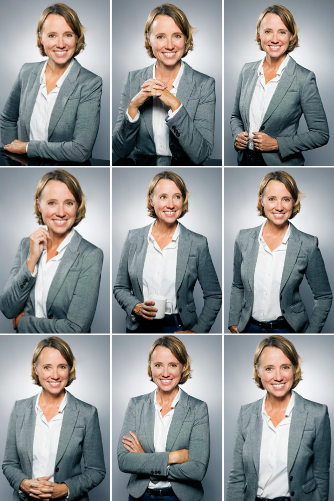 Photographe professionnel accompagnant médecin pendant séance photo personnalisée pour portraits Doctolib réussis et naturels