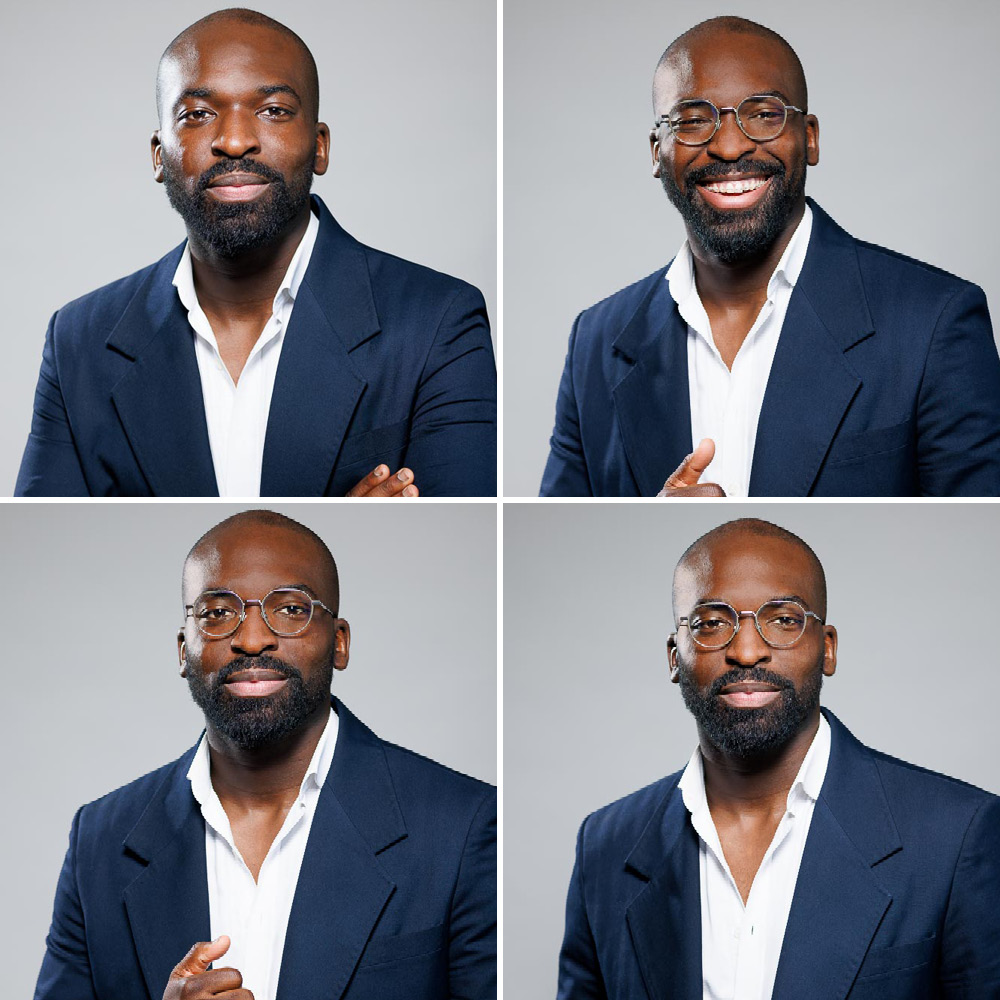 Portrait professionnel en studio pour LinkedIn à Paris