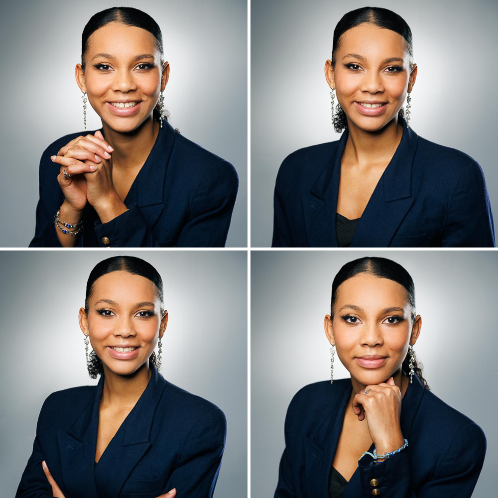 Portrait professionnel en studio pour photo de CV