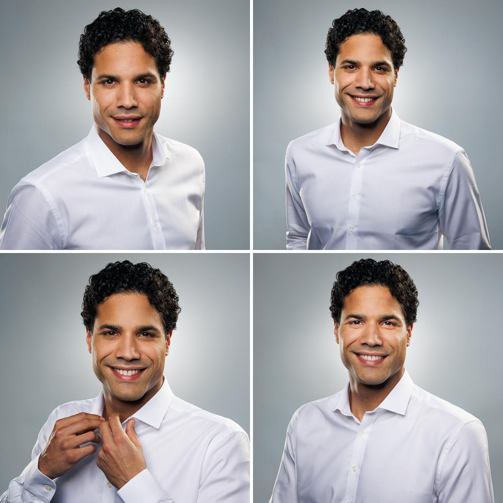 Portrait professionnel en studio pour photo de CV