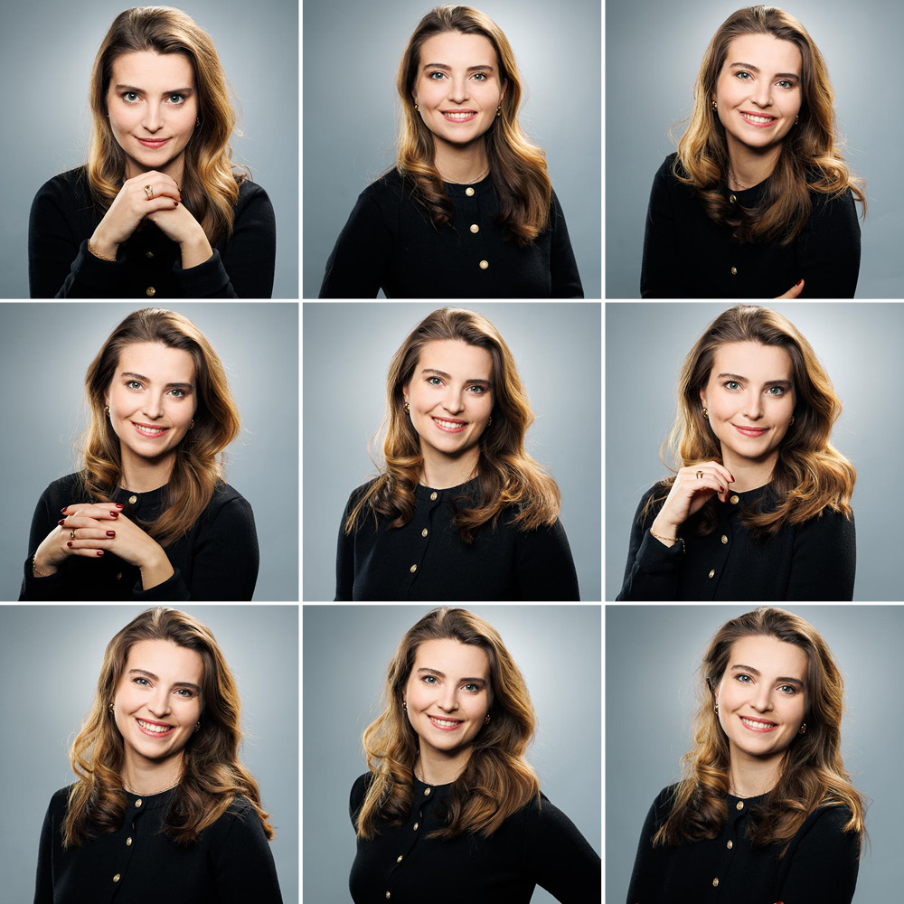 Portraits professionnels en studio pour trombinoscope d’entreprise